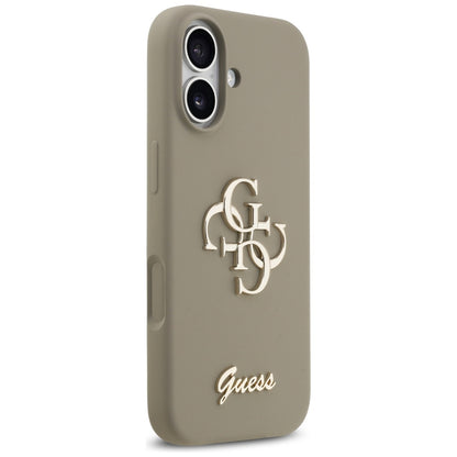 Capa para Apple iPhone 17, Guess, Big 4G Script, Marrom