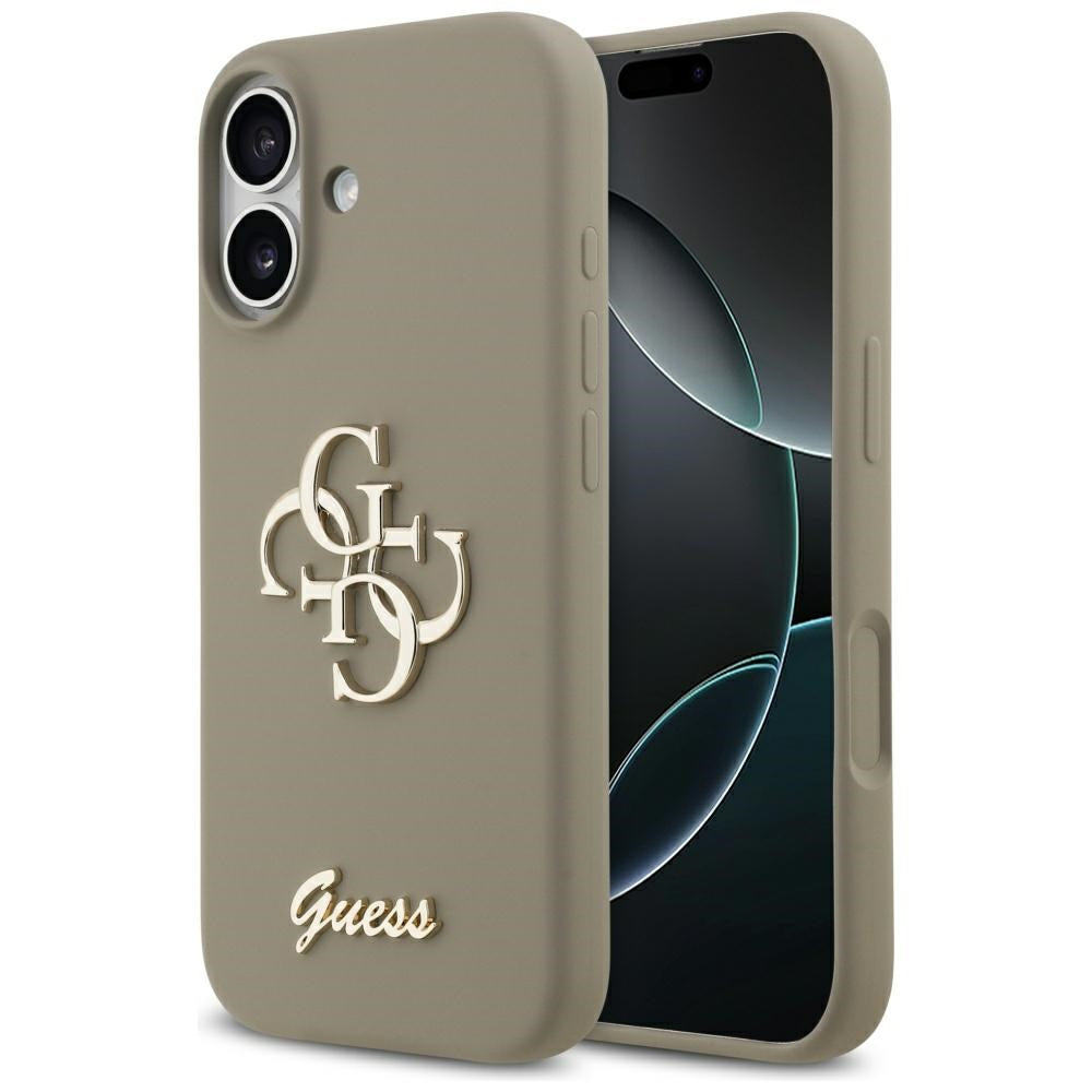 Capa para Apple iPhone 17, Guess, Big 4G Script, Marrom