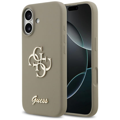 Capa para Apple iPhone 17, Guess, Big 4G Script, Marrom