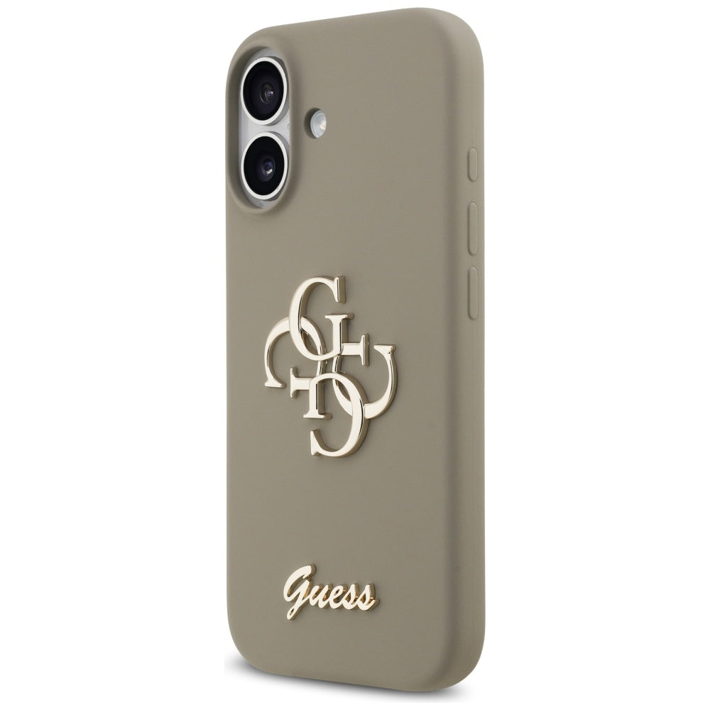 Capa para Apple iPhone 17, Guess, Big 4G Script, Marrom