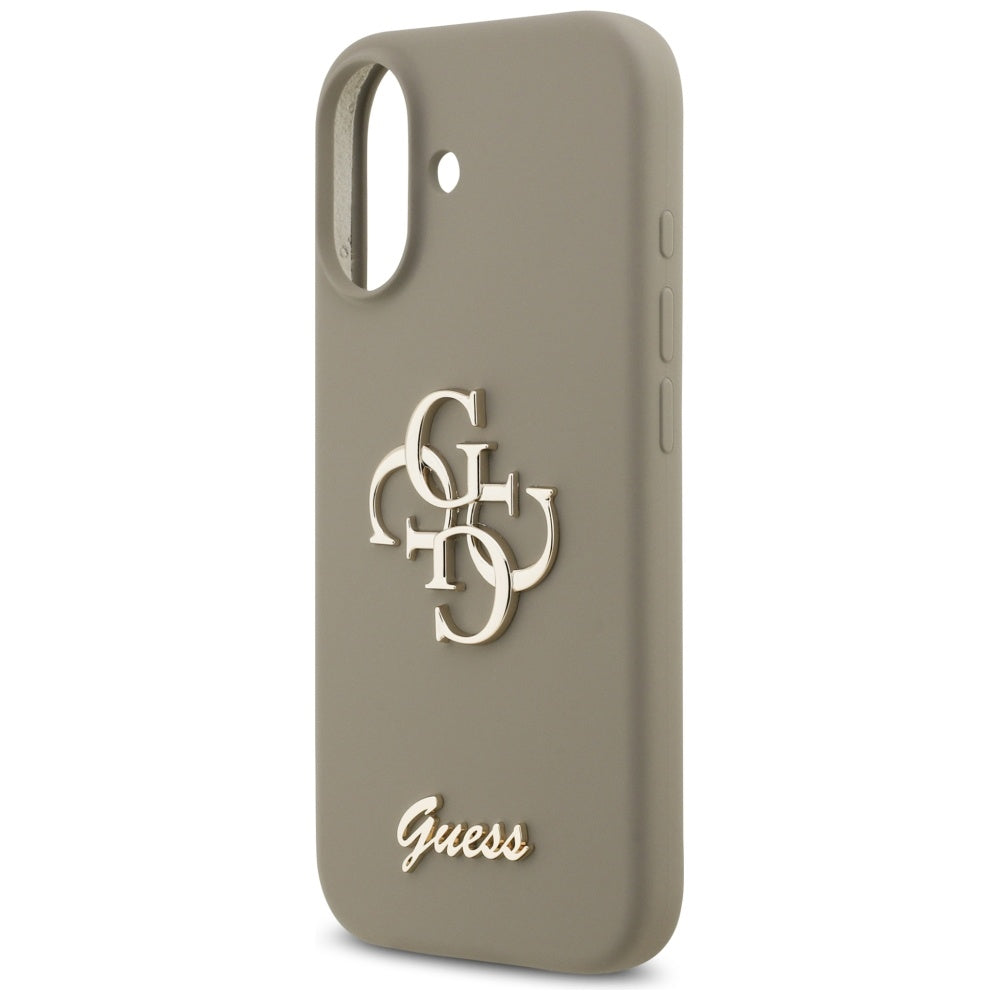 Capa para Apple iPhone 17, Guess, Big 4G Script, Marrom