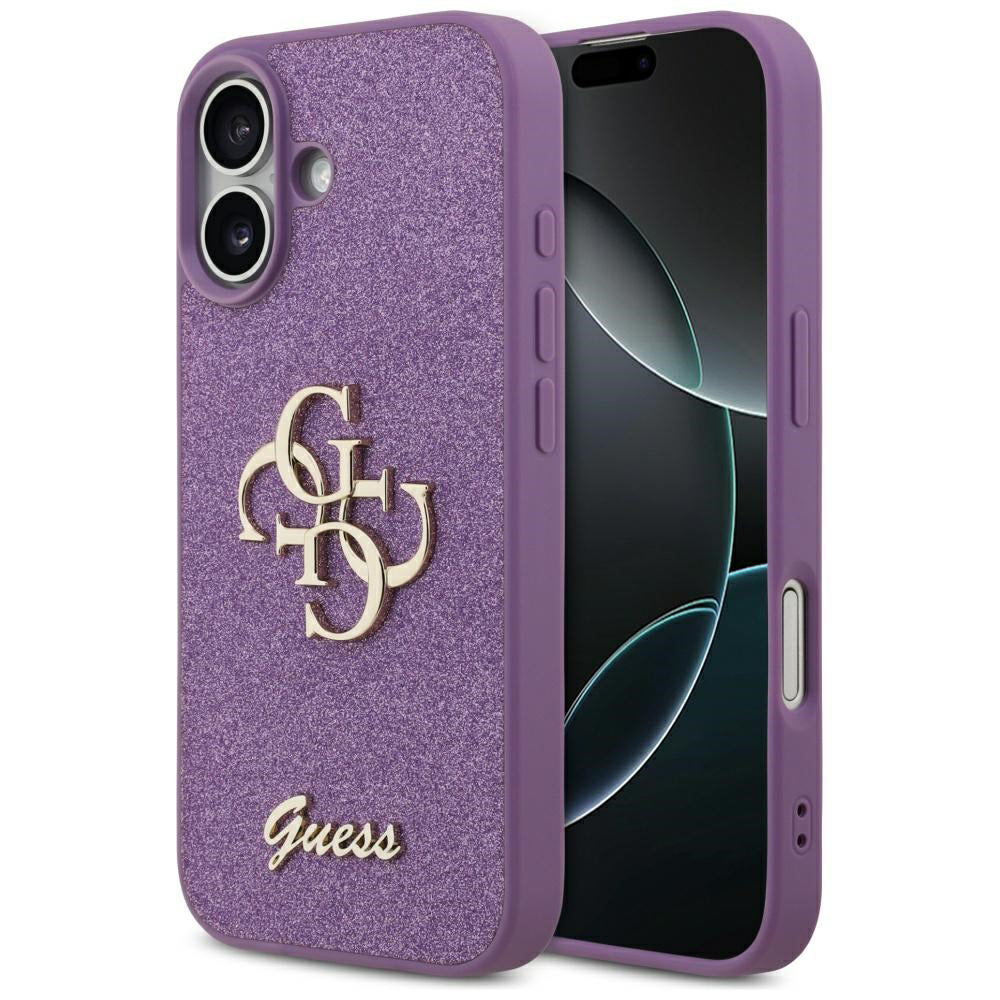 Capa para Apple iPhone 17, Guess, Fixed Glitter Big 4G, Roxo