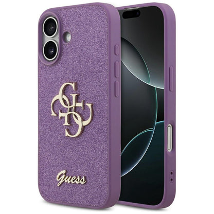Capa para Apple iPhone 17, Guess, Fixed Glitter Big 4G, Roxo