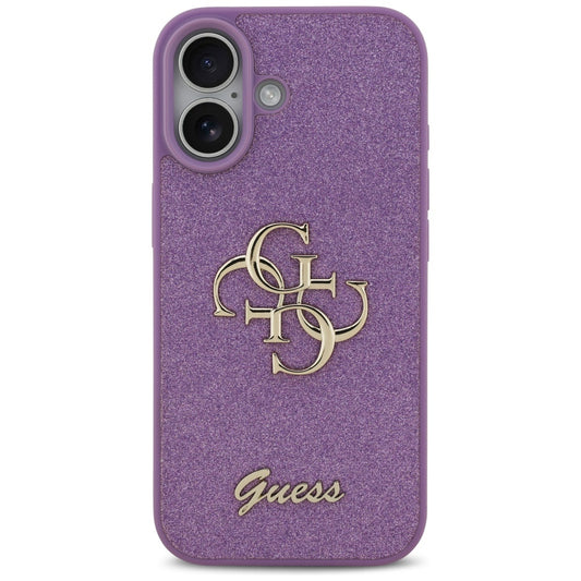Capa para Apple iPhone 17, Guess, Fixed Glitter Big 4G, Roxo