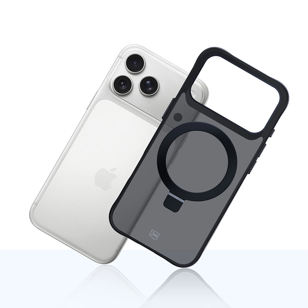 Capa para Apple iPhone 17 Pro, 3MK, Smoke MagStand, Preta