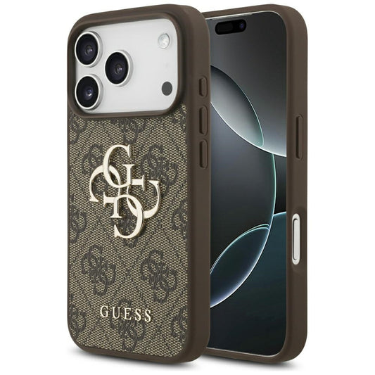 Capa para Apple iPhone 17 Pro, Guess, 4G Big Logo, Marrom