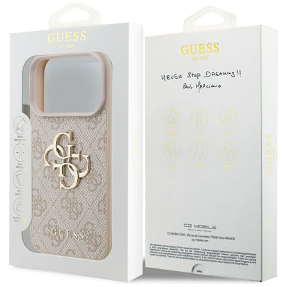 Capa para Apple iPhone 17 Pro, Guess, 4G Big Logo, Rosa