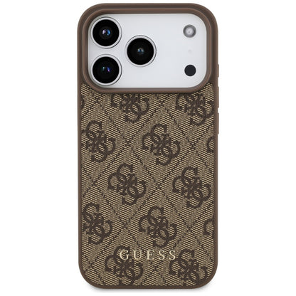Capa para Apple iPhone 17 Pro, Guess, 4G Classic, Castanho