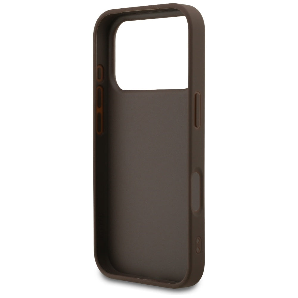 Capa para Apple iPhone 17 Pro, Guess, 4G Classic, Castanho