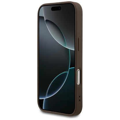 Capa para Apple iPhone 17 Pro, Guess, 4G Classic, Castanho