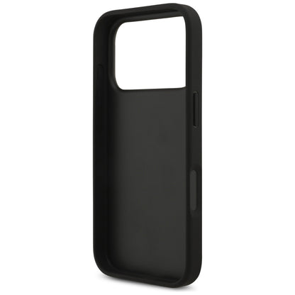 Capa para Apple iPhone 17 Pro, Guess, 4G Grained Big and Classic Logo, Preta