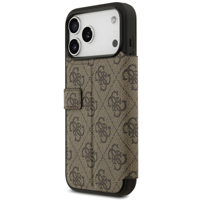 Capa para Apple iPhone 17 Pro, Guess, Logo Metal 4G, Castanho