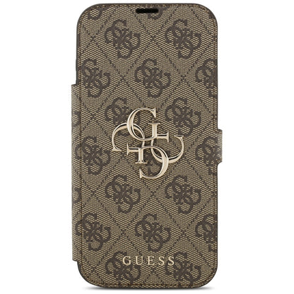 Capa para Apple iPhone 17 Pro, Guess, Logo Metal 4G, Castanho