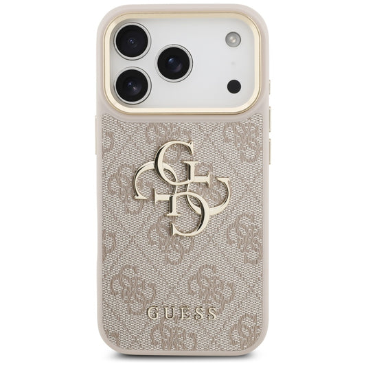Capa para Apple iPhone 17 Pro, Guess, Big 4G Classic Logo com Big Strap, Rosa