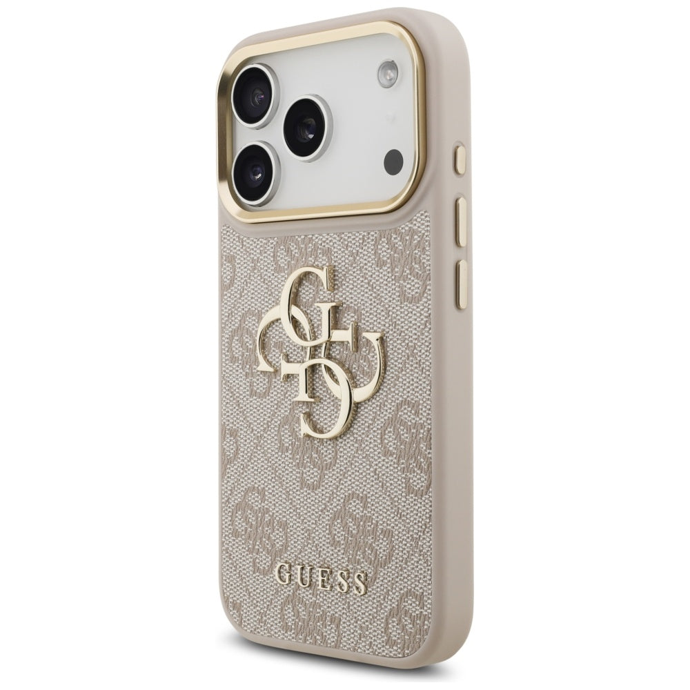 Capa para Apple iPhone 17 Pro, Guess, Big 4G Classic Logo com Big Strap, Rosa
