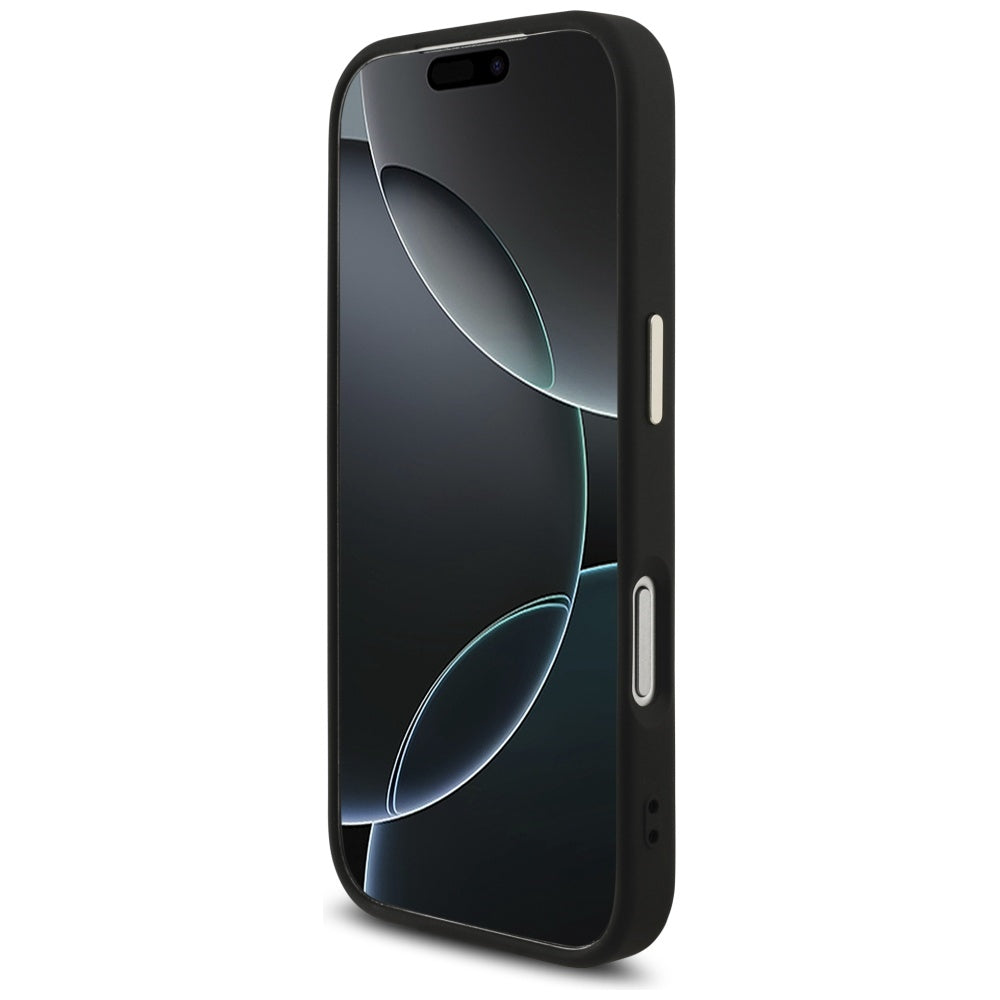 Capa para Apple iPhone 17 Pro, Guess, Big 4G Logo Classic, Preta Dourada