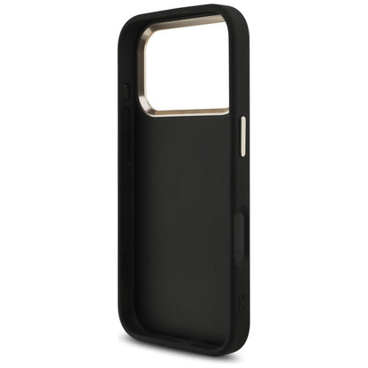 Capa para Apple iPhone 17 Pro, Guess, Big 4G Logo Classic, Preta Dourada