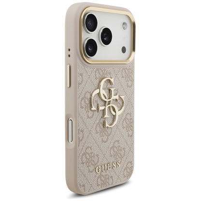 Capa para Apple iPhone 17 Pro, Guess, Big 4G Logo Classic, Rosa Dourado