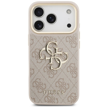 Capa para Apple iPhone 17 Pro, Guess, Big 4G Logo Classic, Rosa Dourado