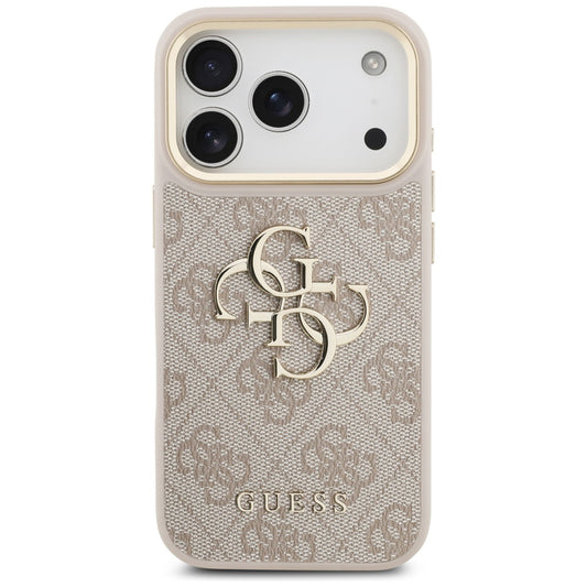 Capa para Apple iPhone 17 Pro, Guess, Big 4G Logo Classic, Rosa Dourado