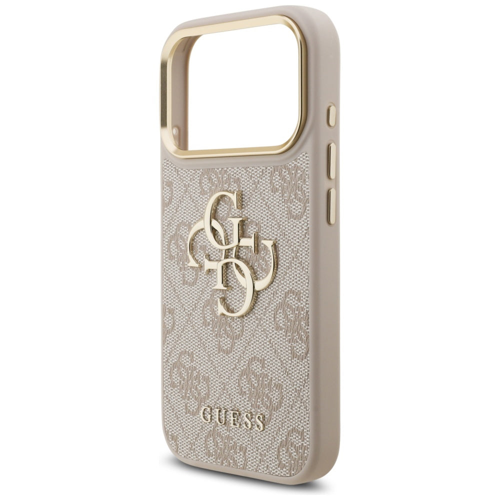 Capa para Apple iPhone 17 Pro, Guess, Big 4G Logo Classic, Rosa Dourado