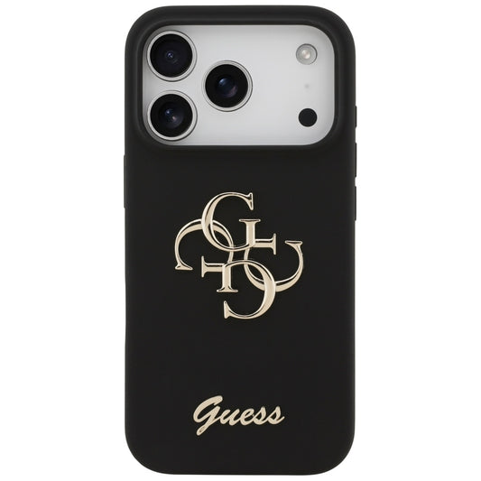 Capa para Apple iPhone 17 Pro, Guess, Big 4G Script, Preta