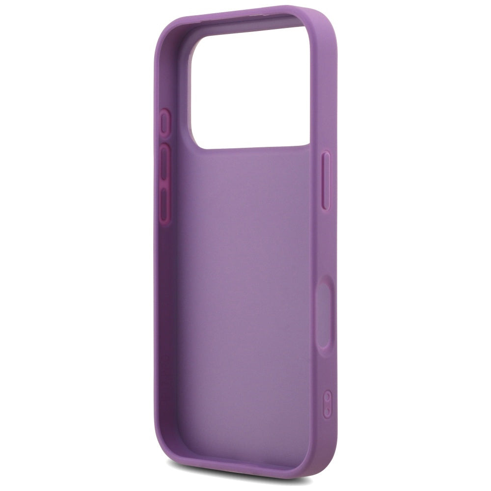 Capa para Apple iPhone 17 Pro, Guess, Fixed Glitter Big 4G, Roxo