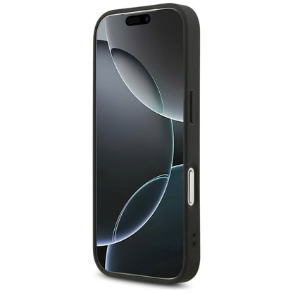 Capa para Apple iPhone 17 Pro, Guess, Fixed Glitter Big 4G, Preta
