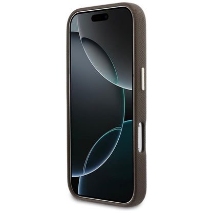 Capa para Apple iPhone 17 Pro, GUESS, Resin Logo, Castanho
