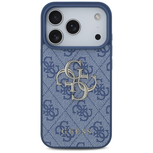 Capa para Apple iPhone 17 Pro Max, Guess, 4G Big Logo, Azul