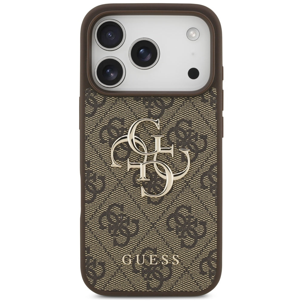 Capa para Apple iPhone 17 Pro Max, Guess, 4G Big Logo, Castanho