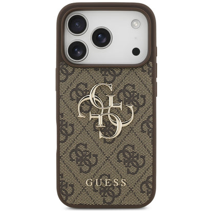Capa para Apple iPhone 17 Pro Max, Guess, 4G Big Logo, Castanho