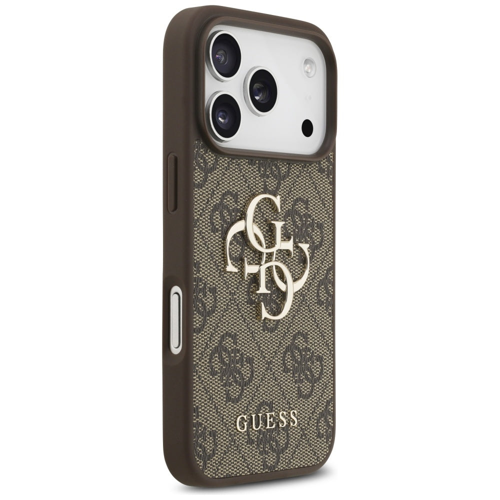 Capa para Apple iPhone 17 Pro Max, Guess, 4G Big Logo, Castanho