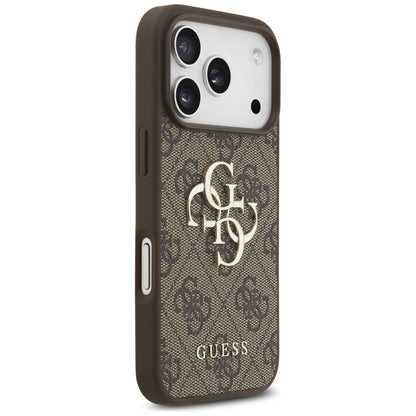 Capa para Apple iPhone 17 Pro Max, Guess, 4G Big Logo, Castanho