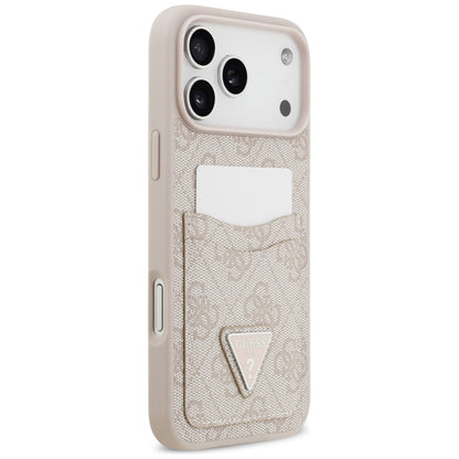 Capa para Apple iPhone 17 Pro Max, Guess, 4G Double Card Triangle, Rosa