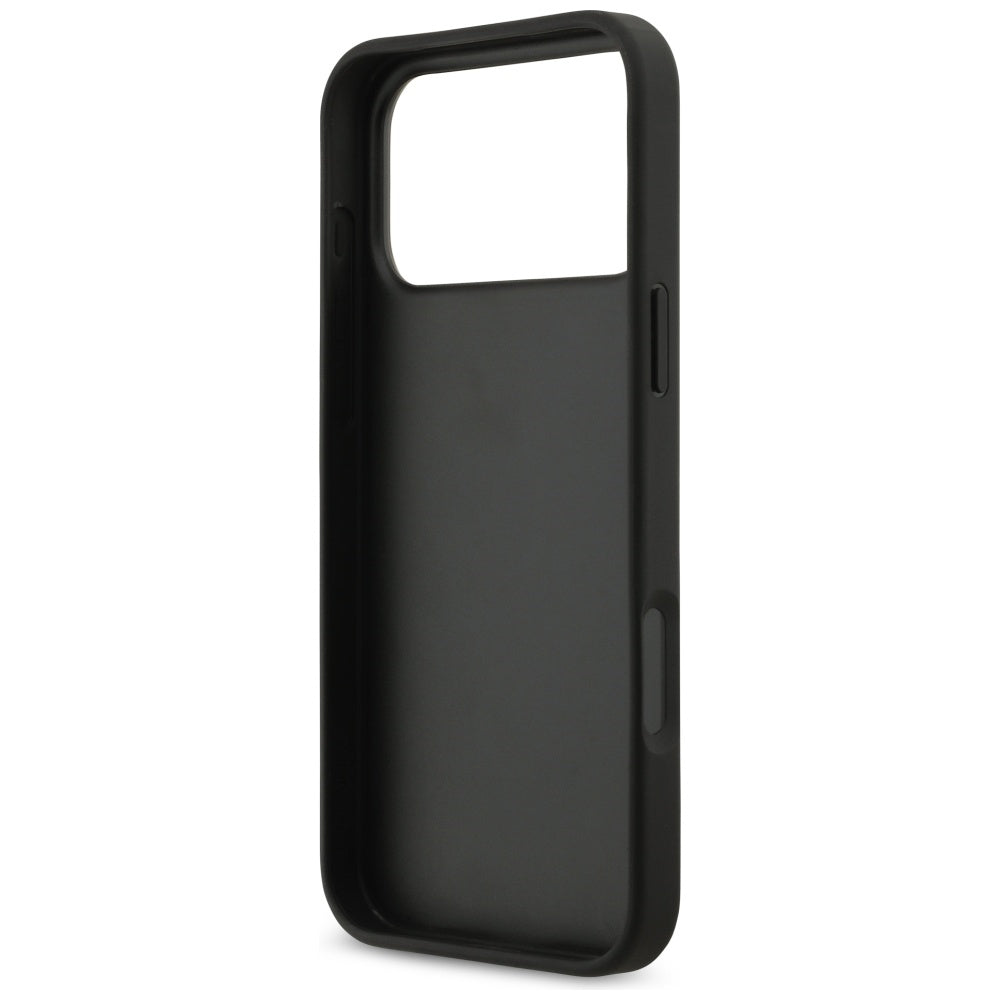 Capa para Apple iPhone 17 Pro Max, Guess, 4G Grained Big and Classic Logo, Preta