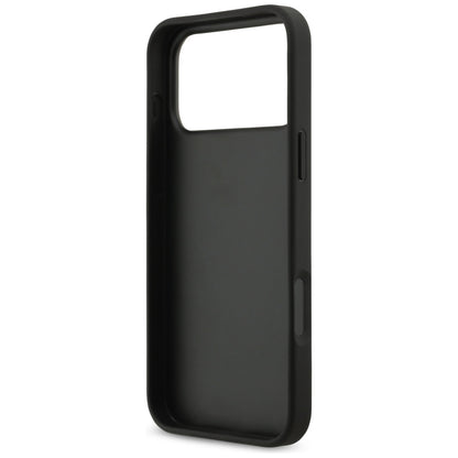 Capa para Apple iPhone 17 Pro Max, Guess, 4G Grained Big and Classic Logo, Preta