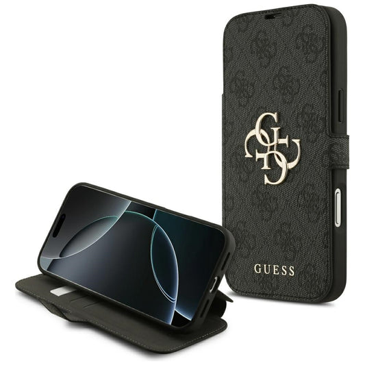 Capa para Apple iPhone 17 Pro Max, Guess, Logo Metal 4G, Preta