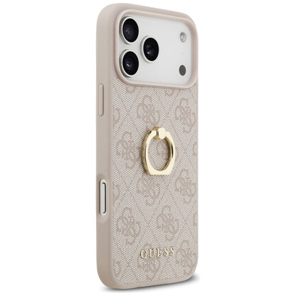 Capa para Apple iPhone 17 Pro Max, Guess, 4G Ring Stand, Castanho