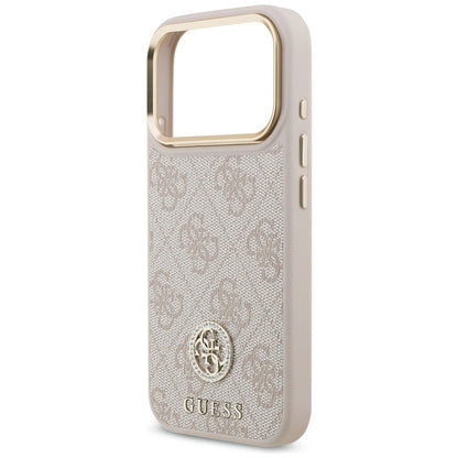 Capa para Apple iPhone 17 Pro Max, Guess, 4G Strass Logo and Big Strap, Rosa