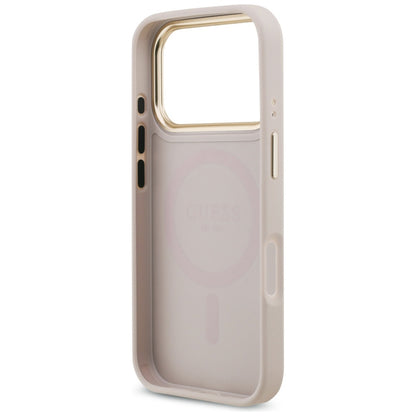 Capa para Apple iPhone 17 Pro Max, Guess, 4G Strass Logo and Big Strap, Rosa