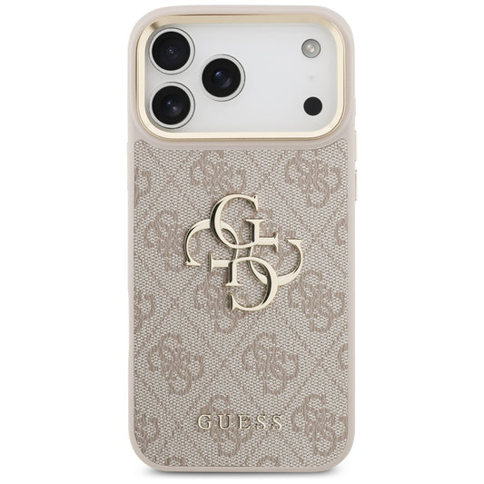 Capa para Apple iPhone 17 Pro Max, Guess, Big 4G Classic Logo with Big Strap, Rosa