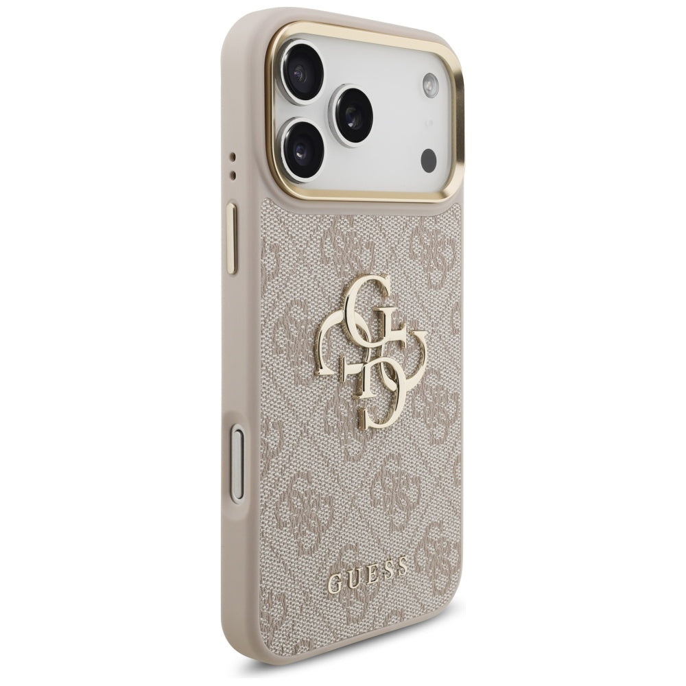 Capa para Apple iPhone 17 Pro Max, Guess, Big 4G Classic Logo with Big Strap, Rosa