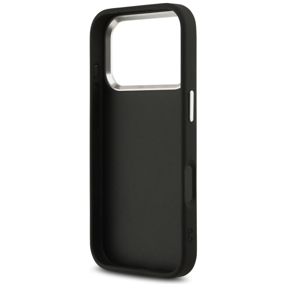 Capa para Apple iPhone 17 Pro Max, Guess, Big 4G Logo Classic, Preta Prateada