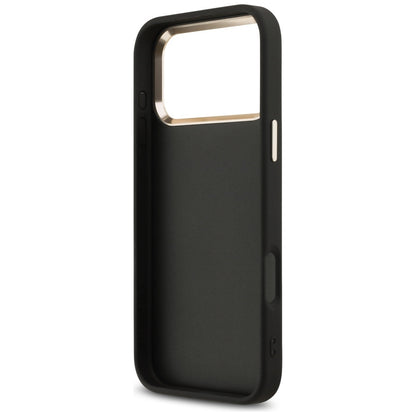 Capa para Apple iPhone 17 Pro Max, Guess, Big 4G Logo Classic, Preta Dourada
