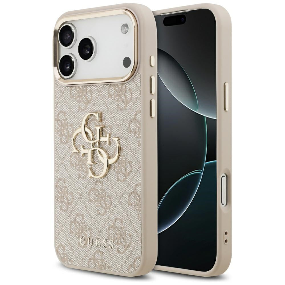 Capa para Apple iPhone 17 Pro Max, Guess, Big 4G Logo Classic, Rosa Dourado