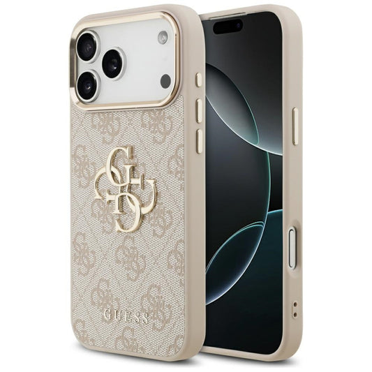 Capa para Apple iPhone 17 Pro Max, Guess, Big 4G Logo Classic, Rosa Dourado