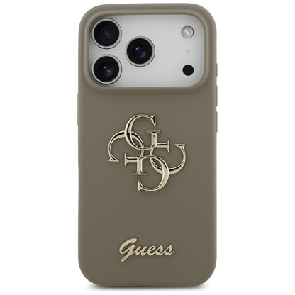 Capa para Apple iPhone 17 Pro Max, Guess, Big 4G Script, Marrom
