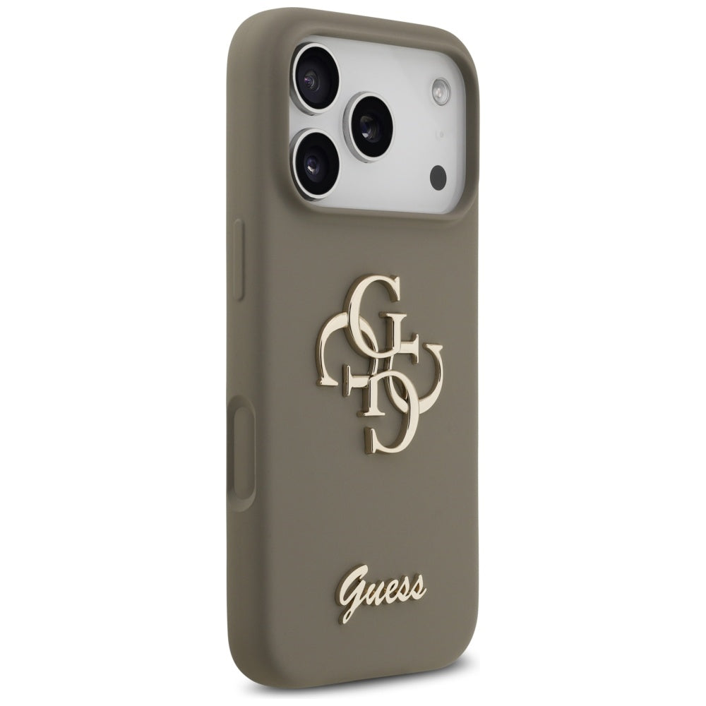Capa para Apple iPhone 17 Pro Max, Guess, Big 4G Script, Marrom