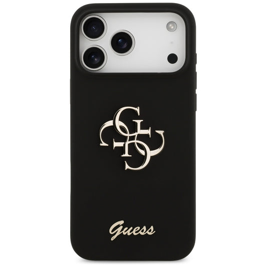 Capa para Apple iPhone 17 Pro Max, Guess, Big 4G Script, Preta
